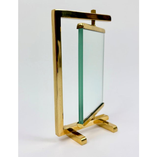 Vintage Polished Brass Picture Frame, 1970s For Sale - Image 9 of 10