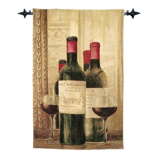 Chateau Vintage Loom Woven Tapestry - 133 X 86 Cm (4'4" X 2'10") - Requires Rod Size 2 For Sale