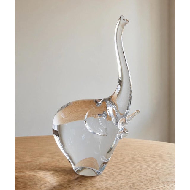 Vintage Transparent Murano Elephant, 1950s For Sale - Image 9 of 9