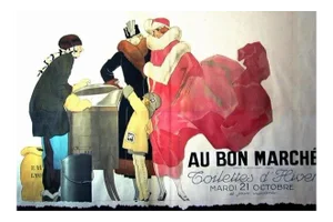 1930s Original French Art Deco Poster, Au Bon Marché