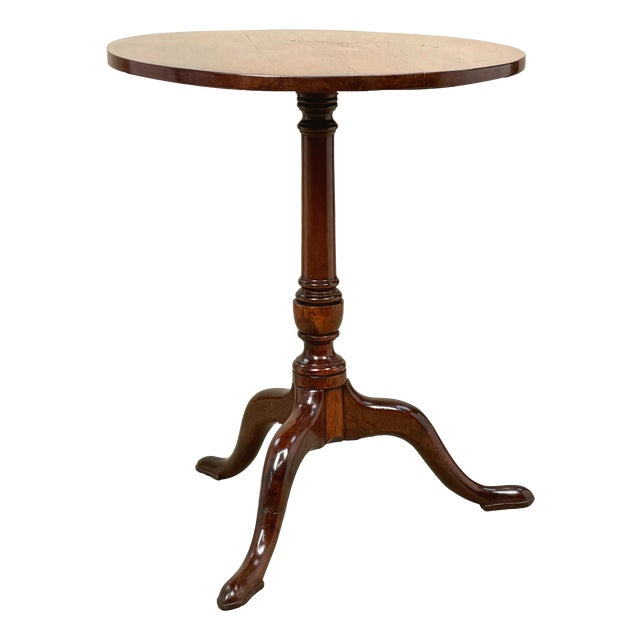 Georgian Yew Wood Tripod Table, 1750s For Sale