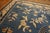 Chinese 1930s Blue Floral Medallion Antique Chinese Peking Rug 15' 6" X 18' 3" Hand Knotted Wool Carpet For Sale - Image 3 of 6