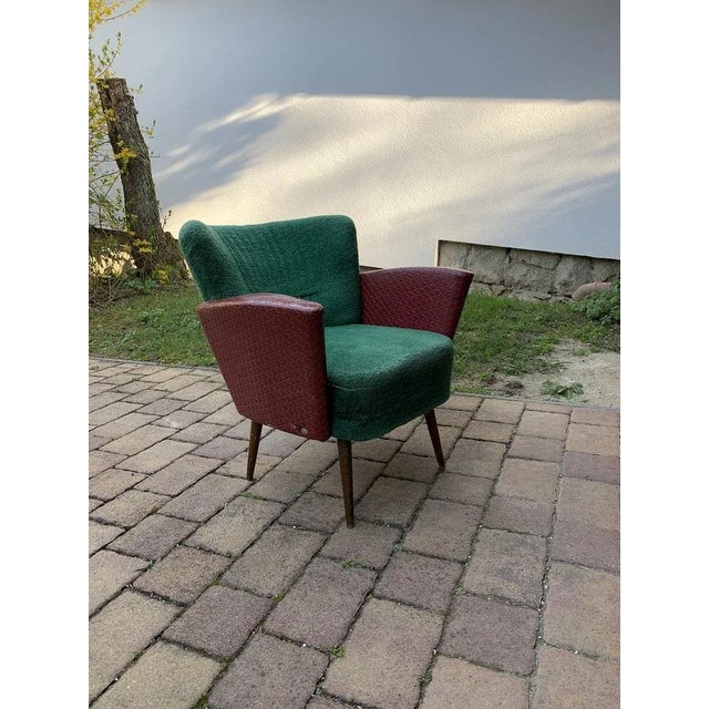 Green Vintage Lounge Chair, 1950s For Sale - Image 8 of 8