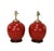 Chinese Red-Glazed Ceramic Table Lamps - Pair For Sale - Image 9 of 9