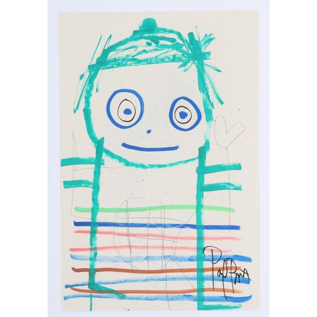 Contemporary Poul Pava, Figurative Composition, Mixed Media, 2025 For Sale - Image 3 of 9