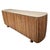 Slatted Teak Rounded Sideboard Credenza For Sale - Image 11 of 16