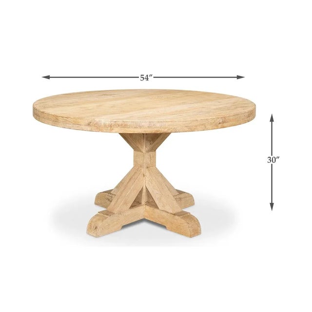 Light Wood Round Dining Table Chairish