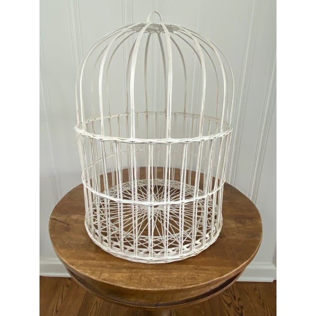 Vintage Mid-Century Spun Fiberglass Birdcage in the Style of Russel Woodard For Sale - Image 9 of 10