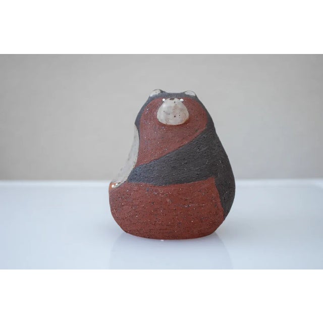 Ceramic Bear Figurine in Ceramic by Thomas Hellström for Nittsjö, 1960s For Sale - Image 7 of 8