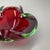 Large Murano Glass Red-Green Bowl Element Shell Ashtray Murano, Italy, 1970s For Sale - Image 11 of 18