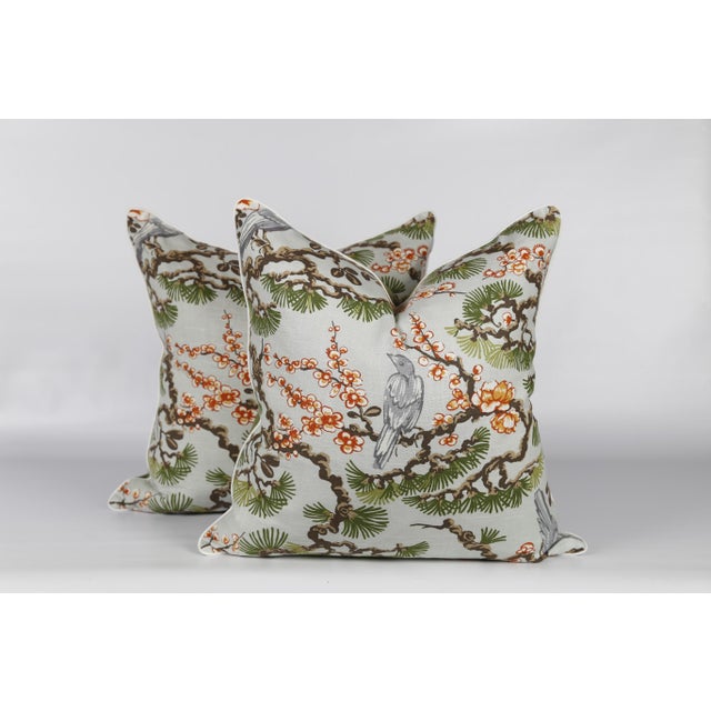 Not Yet Made - Made To Order Cherry Blossom Chinoiserie Pillow Covers, a Pair For Sale - Image 5 of 5