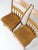 Wood Antique Plank Seat Chairs Pair For Sale - Image 7 of 10
