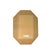 Plastic Mirror Large Heavy Hand Painted Reverse Acrylic Octagon Shape Floral Design Motif Decor For Sale - Image 7 of 7