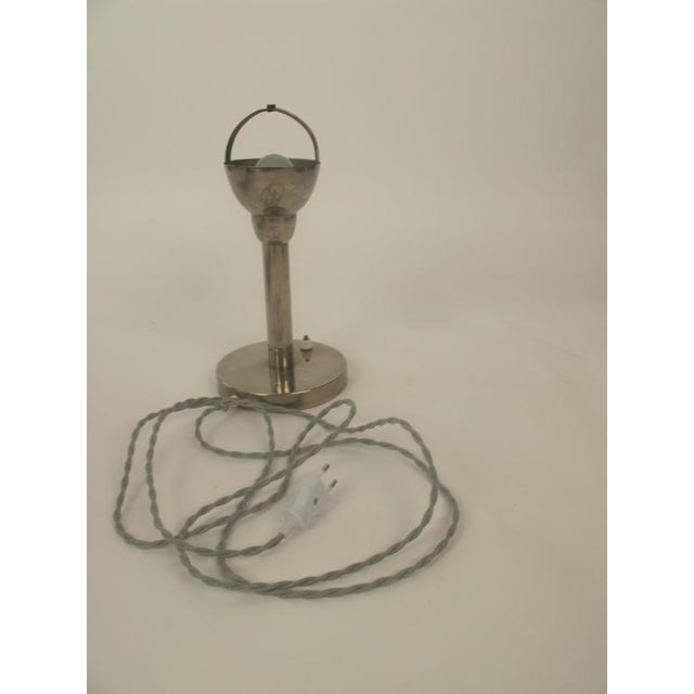 Bauhaus Desk Lamp in Chrome, Czechoslovakia, 1930s For Sale - Image 14 of 16