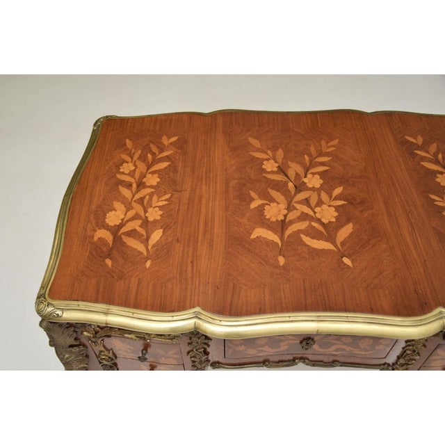 1930s Vintage French Louis XVI Style Knee Hole Desk, 1930s For Sale - Image 5 of 12