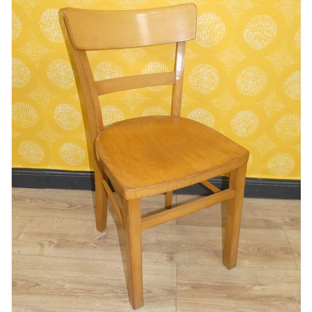 Beige Vintage Kitchen Chairs, Set of 4 For Sale - Image 8 of 10