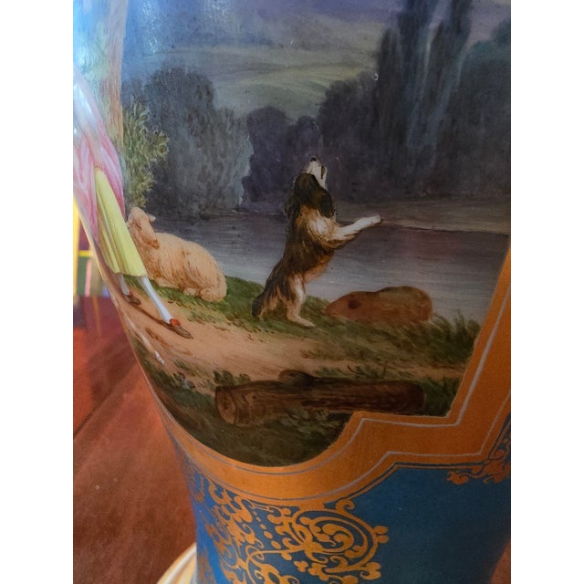 Glass Antique Baccarat Attributed Museum Opaline Palace Vase For Sale - Image 7 of 12