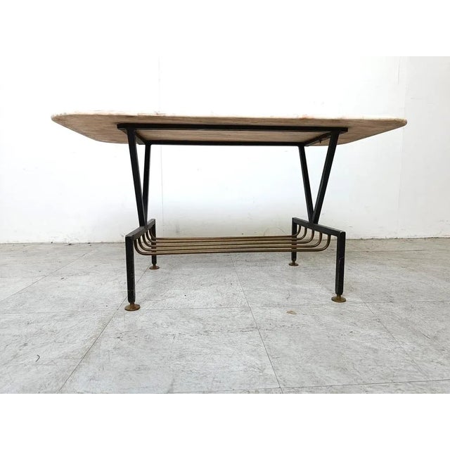 Vintage Italian Marble Coffee Table, 1950s For Sale - Image 6 of 10