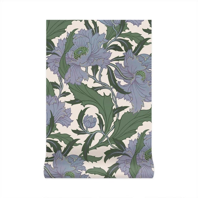 House of Hackney Minerva Wallpaper - Periwinkle, Sample | Chairish