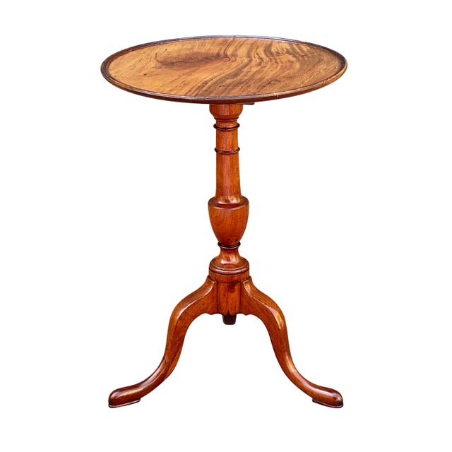 Bay Colony Antiques is proud to offer for sale this fantastic diminutive Queen Anne Mahogany tilt top kettle stand. In the...
