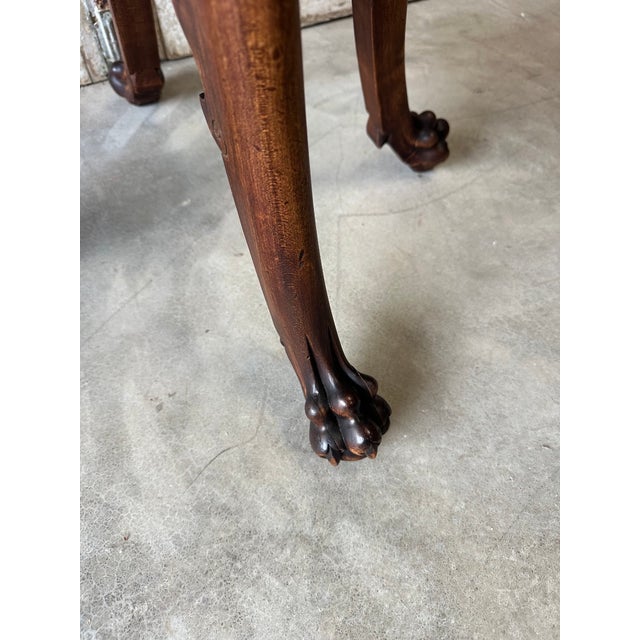 Brown Vintage Japanese Pedestal Table, 1900 For Sale - Image 8 of 10