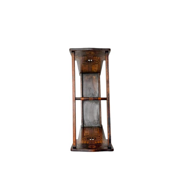 Umbrella Stand in Hand-Painted Fruitwood, 1890s For Sale - Image 5 of 11