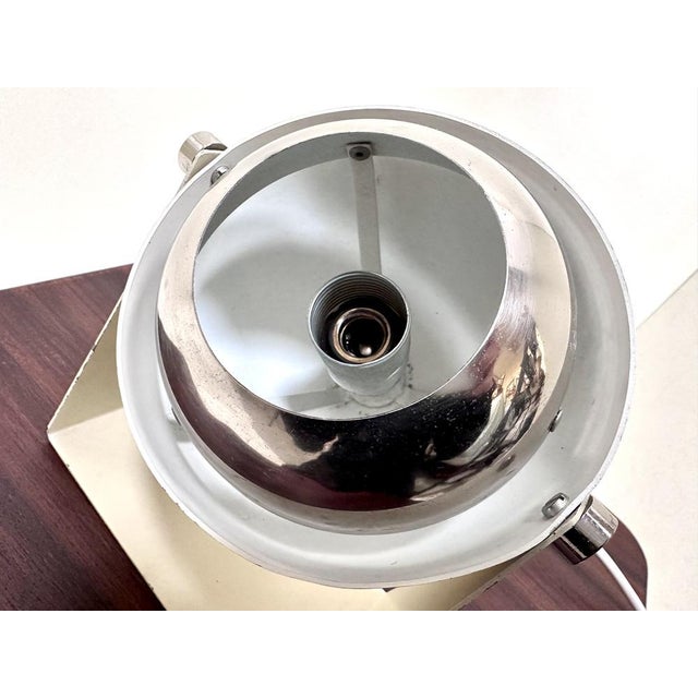 Small Space Age Italian Chrome and Metal Ball Table Lamp, 1960s For Sale - Image 13 of 18
