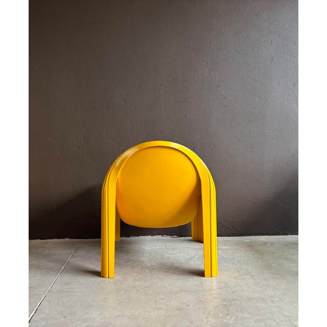 Yellow Yelllow Model 4794 Lounge Chairs by Gae Aulenti for Kartell, 1974, Set of 2 For Sale - Image 8 of 9