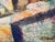 Plastic David Adickes Modern Abstract Red, Orange, and Yellow Toned Cubist Inspired Foil Painting, 2008 For Sale - Image 7 of 8
