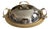 Vintage Italian Serving Dish with Gilt Details, 1970s For Sale