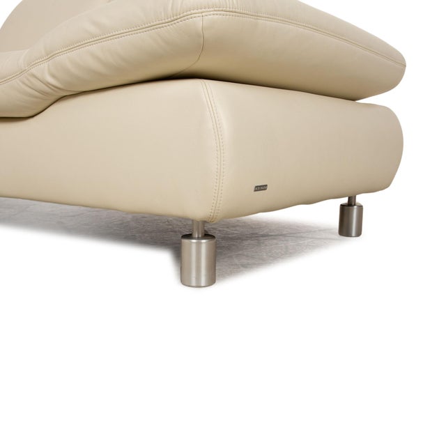 Cream Rivoli Leather Two Seater Cream Sofa from Koinor For Sale - Image 8 of 16