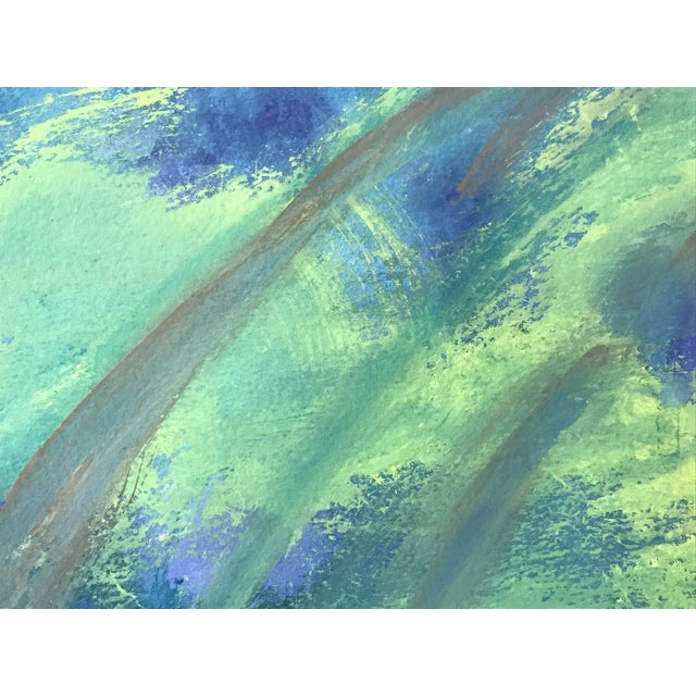 1950s Vintage Mid Century Abstract Painting For Sale - Image 5 of 8