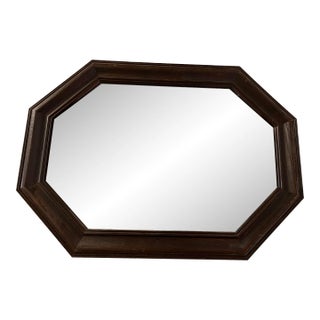 Mid Century Country Painted Scene Wall Mirror For Sale