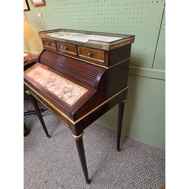 Wood Antique 19th Century Ladies Writing Desk For Sale - Image 7 of 8