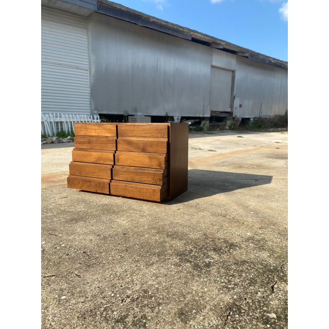 Mid-Century Modern Arne Wahl Iversen Style Scandinavian Lowboy Dresser For Sale - Image 3 of 12