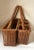 Vintage Wicker Flatware Serving Basket Caddy For Sale In Dallas - Image 6 of 8