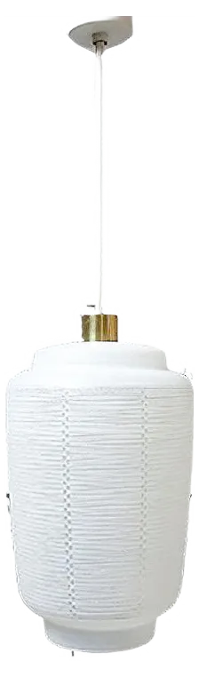 French White Ceiling Lamp, 1960s