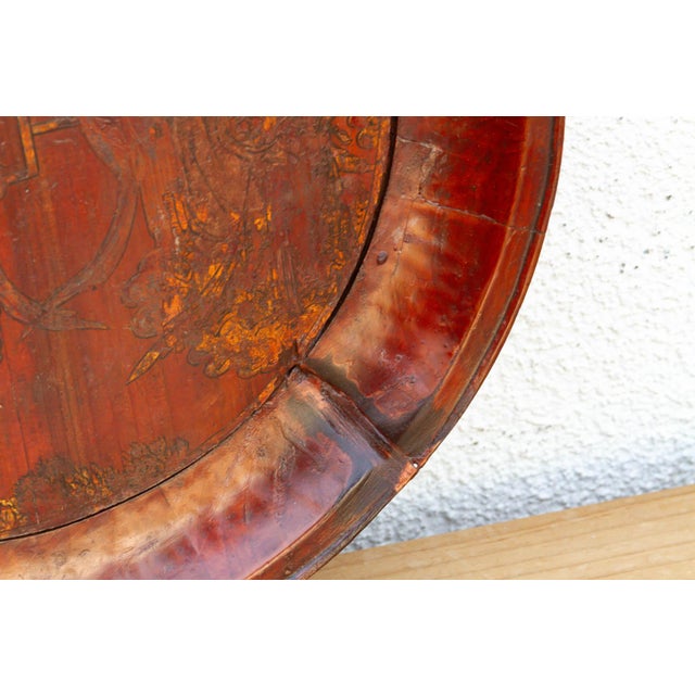 Antique Gilded Wood Offering Tray For Sale - Image 4 of 7