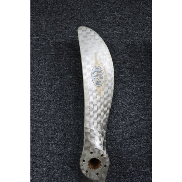 Metal Pair of Paragon Stainless-Wrapped Propellers by Paragon, Baltimore For Sale - Image 7 of 12