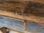 Late 19th Century Antique 19th-Century Primitive Blue-Painted Carpenter's Workbench / Console Table For Sale - Image 5 of 13