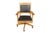 A Mission style swivel and tilt desk chair made by Stickley Furniture. The square oak frame is made of plank wood, the...