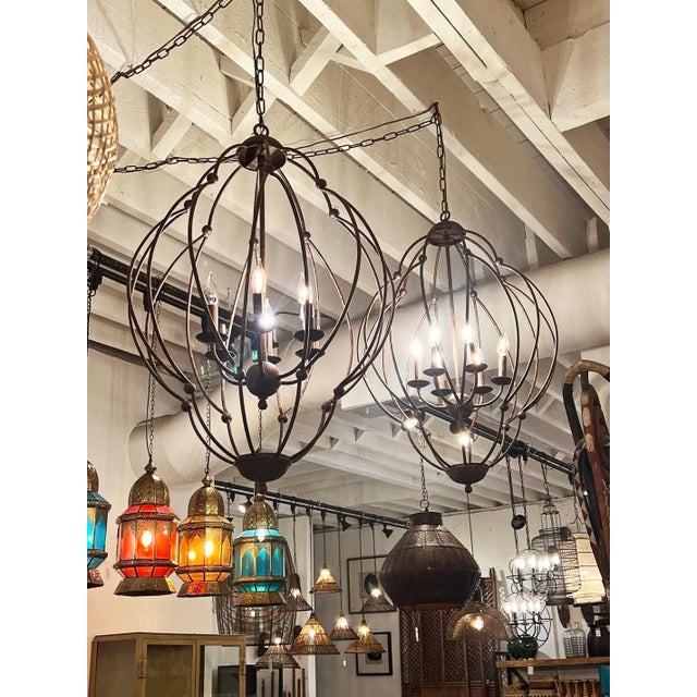 2020s Classic Whitney Iron Chandelier For Sale - Image 5 of 5