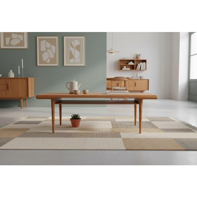 Danish Teak Coffee Table with Magazine Rack, 1960s For Sale - Image 12 of 14