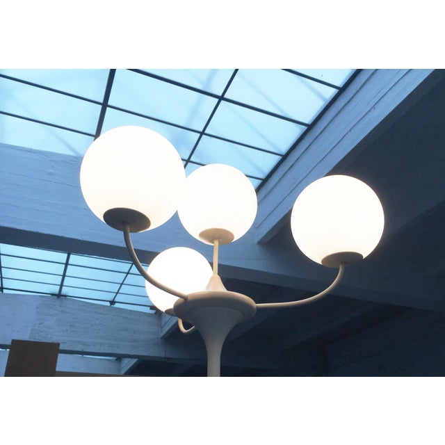 Glass and Metal Floor Lamp by E.R. Nele for Temde, 1960s For Sale - Image 4 of 18