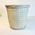Boho Chic Mid-Century Boho Chic Coastal White Washed Almond Painted Wicker Wastebasket. For Sale - Image 3 of 11