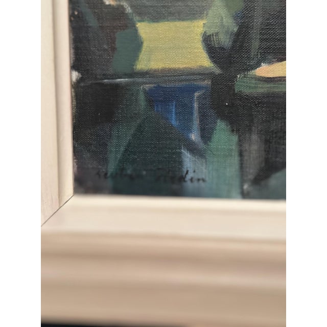 Ruben Hedin, Landscape with Huts, 1960s, Oil on Panel, Framed For Sale - Image 12 of 15