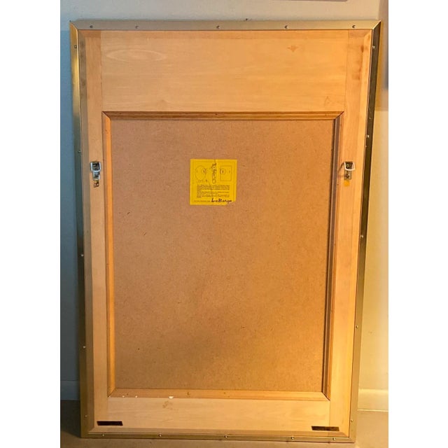 K. Widing 1980 La Barge Chinoiserie Eglomise Mirror Signed For Sale - Image 9 of 12