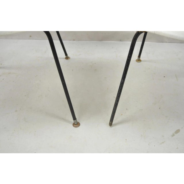 Vintage Mid Century Modern Salterini Umanoff Style Iron Scroll Side Chairs, Pair For Sale - Image 9 of 12