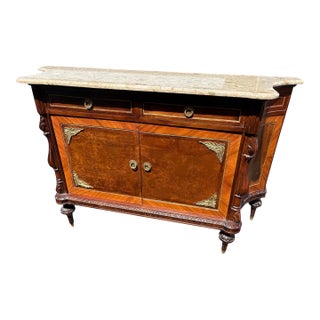 1920s Louis Xvi-Style Ormolu-Mounted Mahogany Commode For Sale