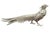 A striking vintage Gucci decorative pheasant figurine, made in Italy and rendered in richly detailed silver-tone metal....